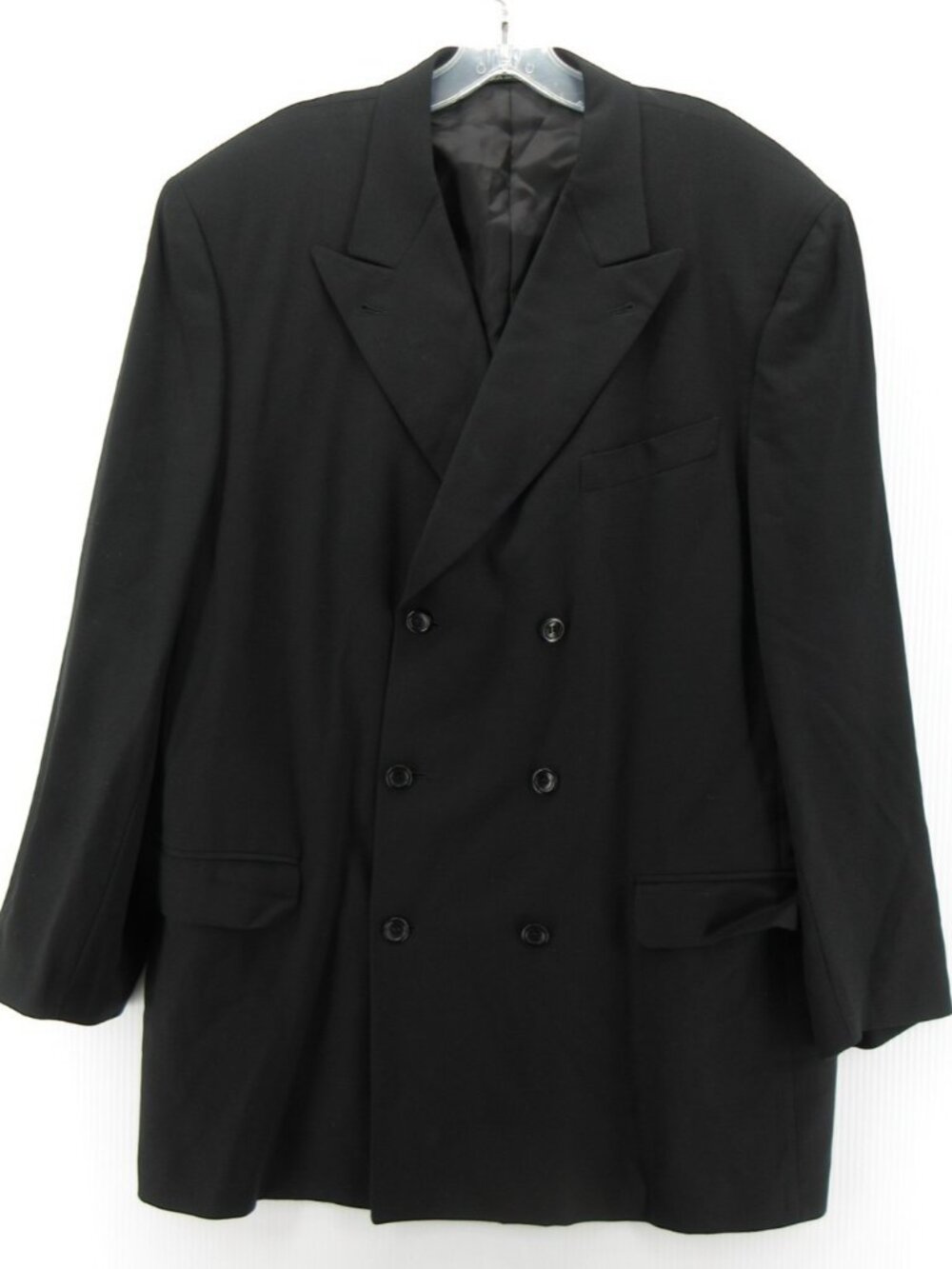 Canali Sport Coat 46 Long Proposta Blazer Double Breasted Wool Peak